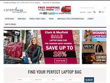 Tablet Screenshot of careerbags.com